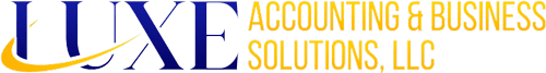 A green background with yellow letters that say accounting solutions.