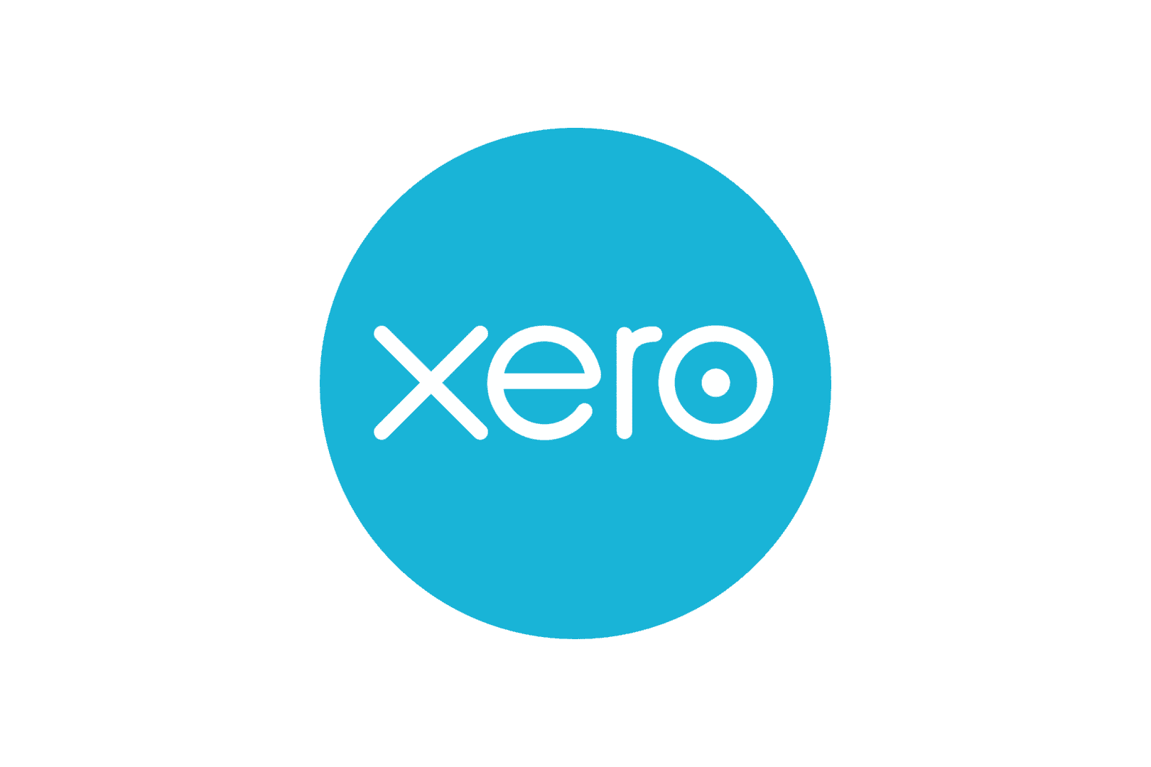 A blue circle with the word xero in it.